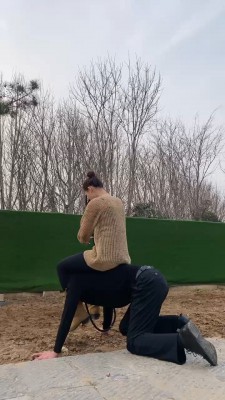 【星染】户外强迫狗舔超脏泥土鞋底/叼袜子遛狗【续集】 bf24629_HD绳艺资源