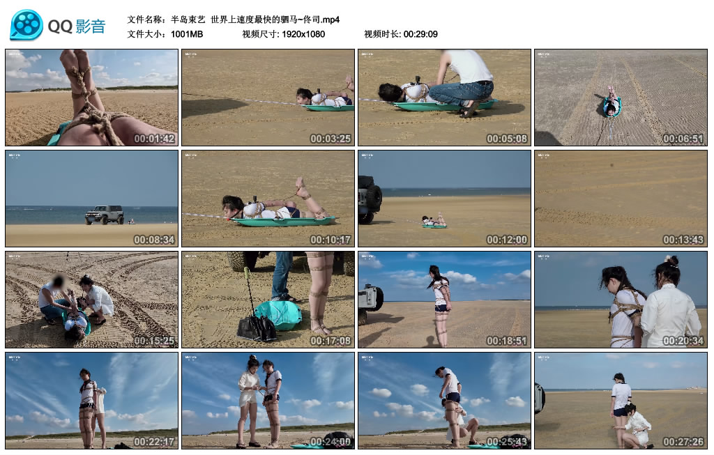 【半岛束艺】 世界上速度最快的驷马~佟司_HD绳艺资源