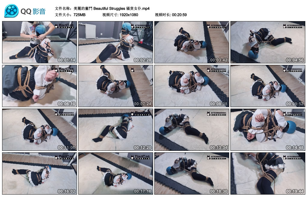 【Badcat】 美麗的奮鬥 Beautiful Struggles 骚货女仆_HD绳艺资源